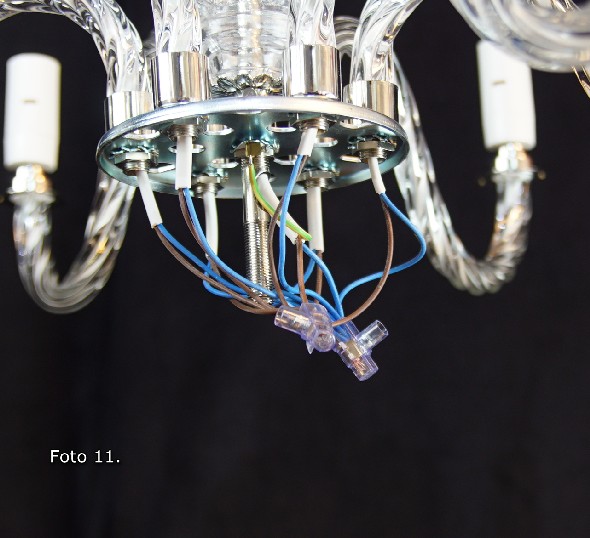 Chandelier connection - pairing the wires