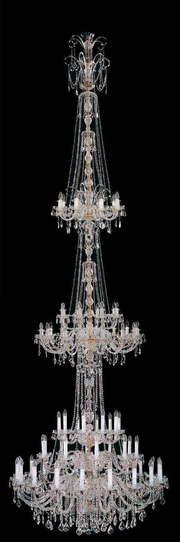 High chandelier (7.5 m) - to the Hotel Church on the Staircase