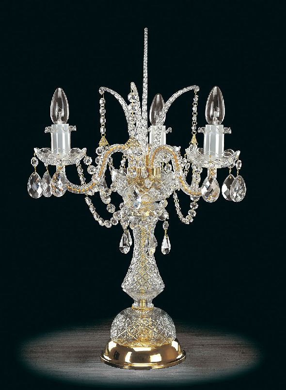 Stylish crystal table (table) lamp - Elite Bohemia